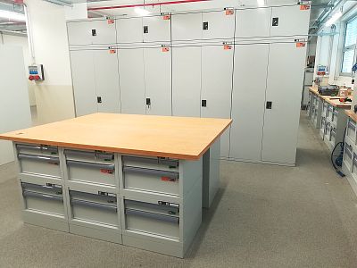 Workshop cabinets