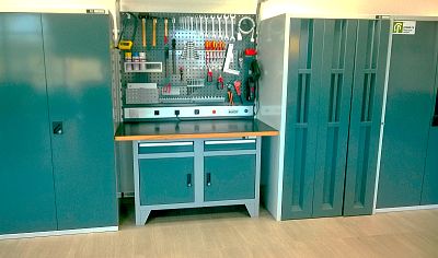 Workshop cabinets